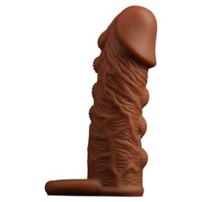 5.5" Realistic Penis Extender Extension Sleeve Penis Sheath Enlarger Enhancer