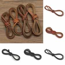 1M Leather Rope Cowhide Cords DIY Jewelry necklace Bracelet Craft Thread