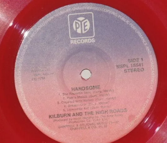 KILBURN AND THE HIGH ROADS Handsome LP Red Vinyl & Ian Dury Pub Rock PLAYS WELL