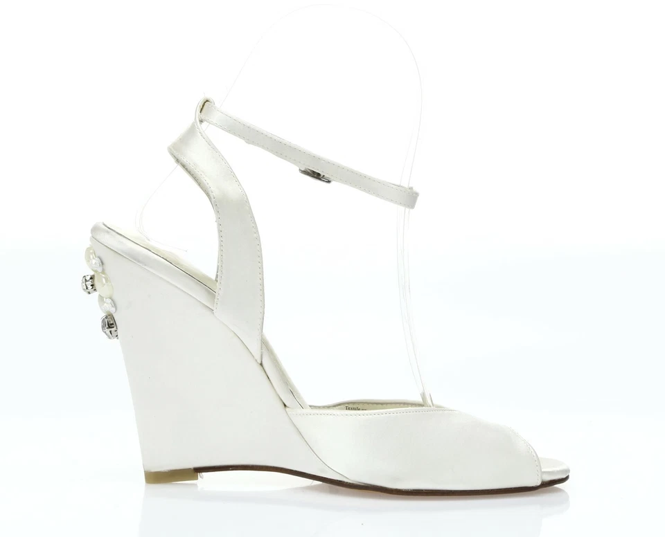 Sandalias de novia Menbur Rubi para mujer blancas con joyas talla 36 Foto 4 de 4