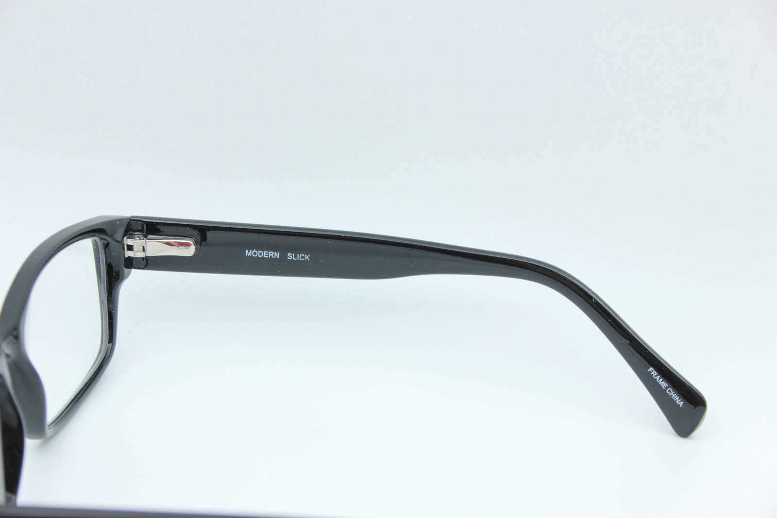 Modern Optical Slick Black Rectangle Eyeglasses Frames 54-17-145