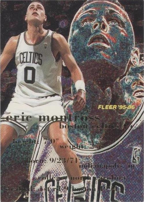 Eric Montross Basketball 1995-96 Season Sports Trading Cards
