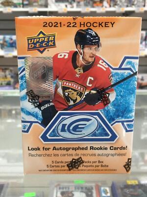 2021-22 Upper Deck Ice Hockey BLASTER BOX Look for Autographs Factory Sealed F/S