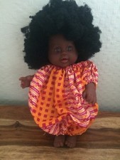 Cute 33 cm Nathaniel Black/Afro doll with Afro Silicone  Hair Excellent