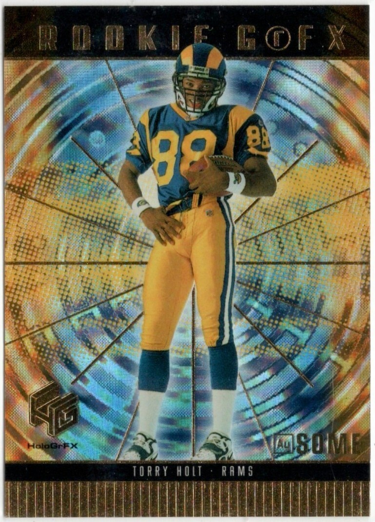 1999 Upper Deck HoloGrFX AuSOME Torry Holt Rookie Parallel Card #AU66 Rams