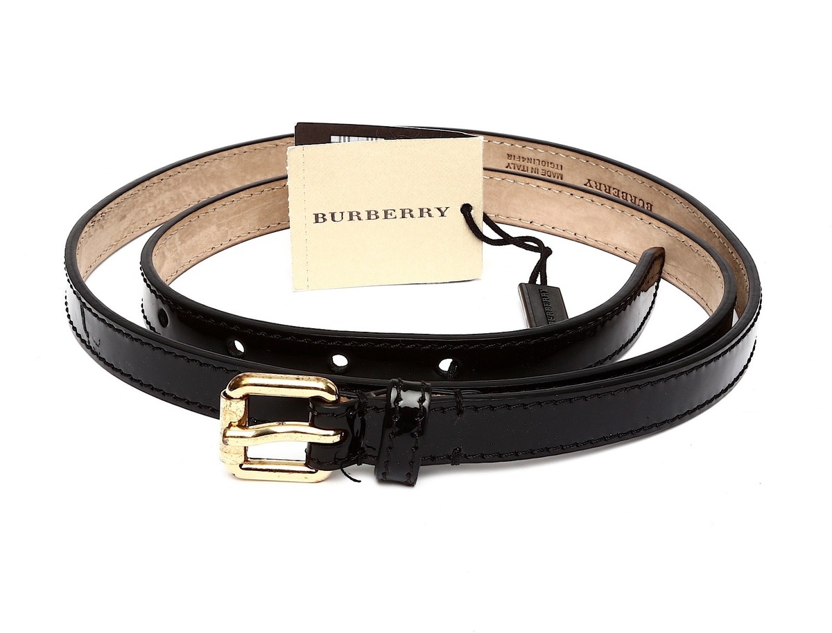 Burberry L61204 Women's Black Belt Sz 38/95 | eBay