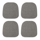 14x14 Metal Chair Cushions Pads Set of 4 for Tolix Metal Chairs Small Seat Cu...