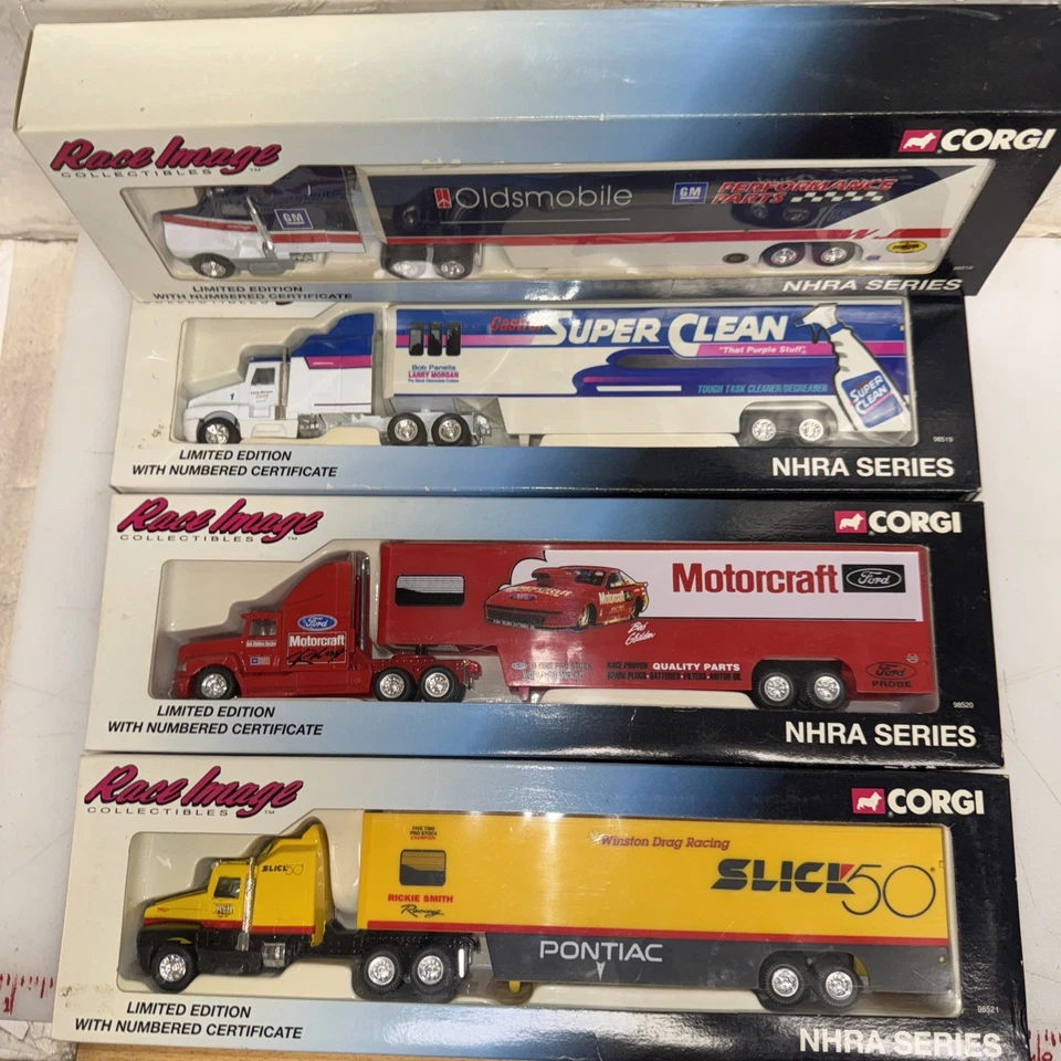 Qty4-1:64 Race Image By CORGI Diecast Limited Edition Semi -nhra Transporters - Image 2 of 4