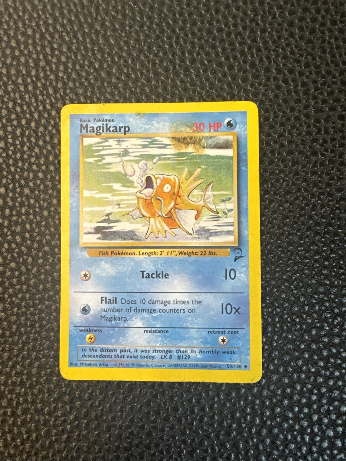 Pokémon Magikarp 50/130 Base 2 Nintendo NM/MT Vintage Vtg Card Pokemon Uncommon