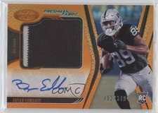 2020 Certified Freshman Fabric Signatures Mirror Orange Bryan Edwards Auto l3b