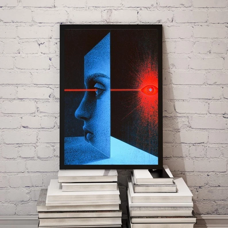 Surreal Eye Poster, Abstract Vision Wall Art, Modern Psychedelic Print - Image 2 of 4