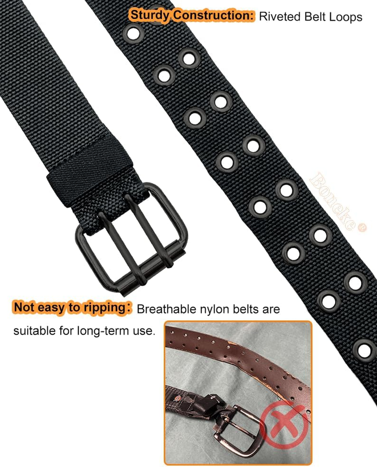 Cintura Uomo In Nylon Ultraleggera - Resistente E Regolabile Per Outdoor E Uso Quotidiano - Fibbia Comoda, Multicolore
