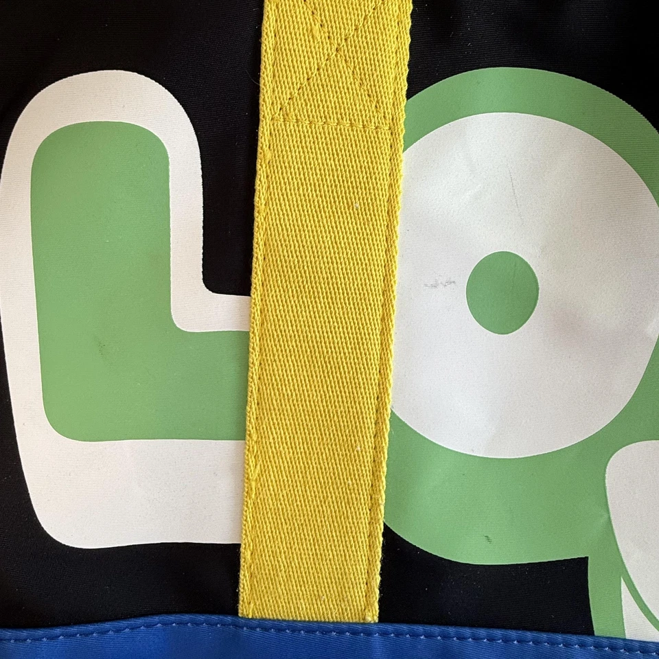 STATE Phish LOVE Tote Bag Large Zip Top Checkered Rolling Stones Shoulder Peace - Image 4 of 4