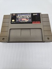 Jeopardy -- Deluxe Edition Super Nintendo SNES Cartridge Tested