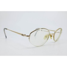 Christian Dior CD 3543 24J Gold Oval Eyeglasses Frames Vintage 52-19-140