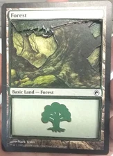 3 Dimensional MTG Forest Card Mark Tedin 2010 Basic Land 3D Handmade ThickCutout