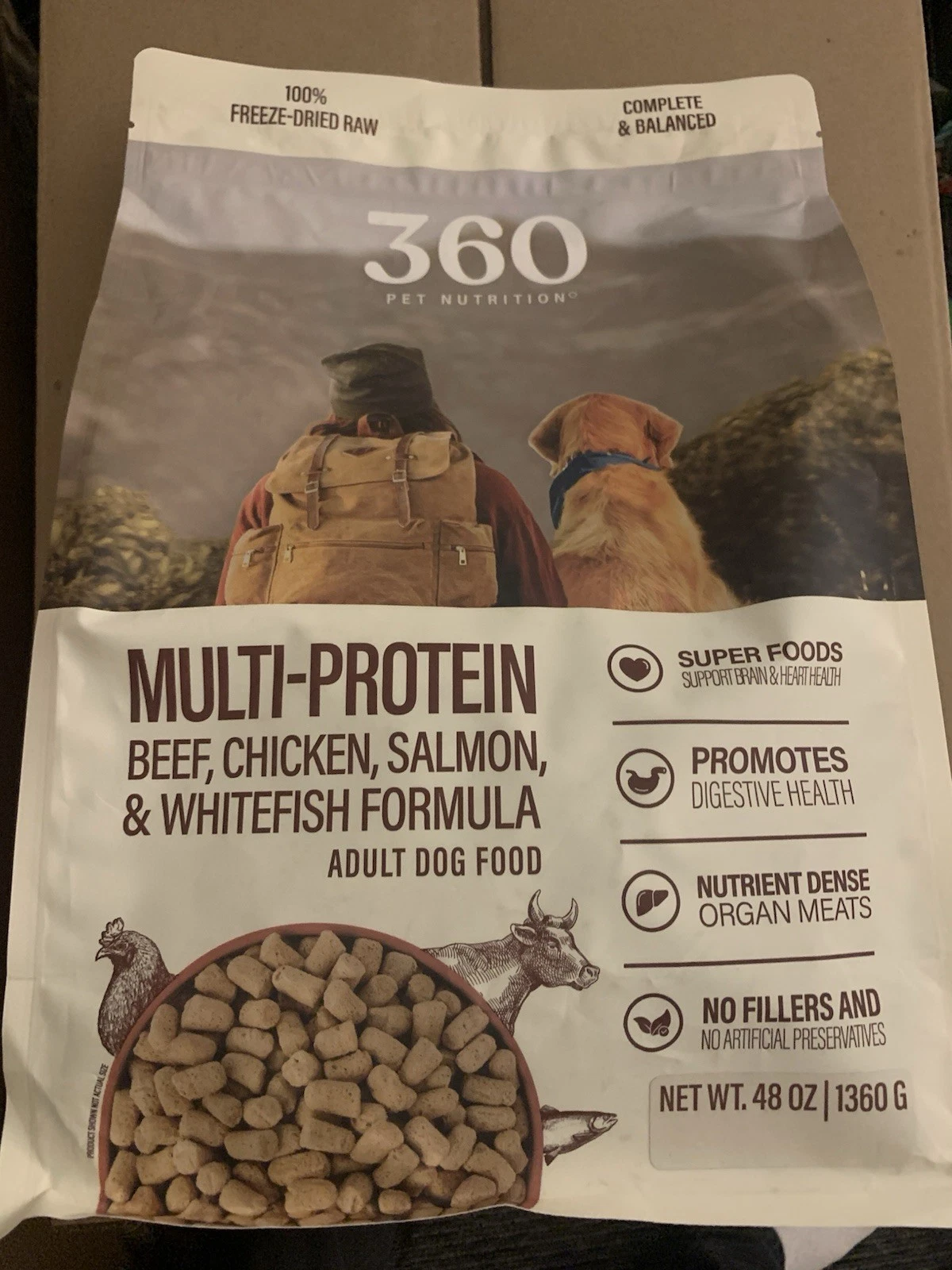 360 Pet Nutrition Multi Protein 48 oz Best By 3/7/27