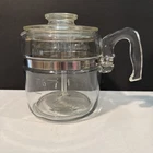 Vintage  Pyrex Flameware 7756-B Glass Percolator 6 Cup Coffee Pot COMPLETE!