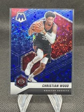 2020-21 Panini Mosaic  Christian Wood Blue Disco Mosaic Prizm /85 #165 Rockets