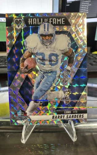 2025 Panini Mosaic - Hall of Fame Barry Sanders #291 Mosaic Prizm