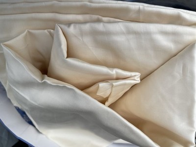 DEA Italy NWT 1pc King Fitted 17  Raso Gold BEIGE 100% Sateen