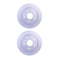 2 Bremsscheiben Voll Ø 64,1 Mm 9 Mm Hella Passend FüR U.A. Honda Crossroad