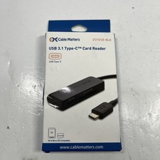 Cable Matters USB 3.1 Type-C Dual Slot Card Reader for Micro SD SDHC SDXC Memory