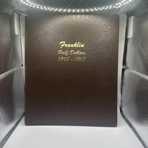 Franklin Silver Half Dollar Complete Set 1948 - 1963 35 BU Coins in Album