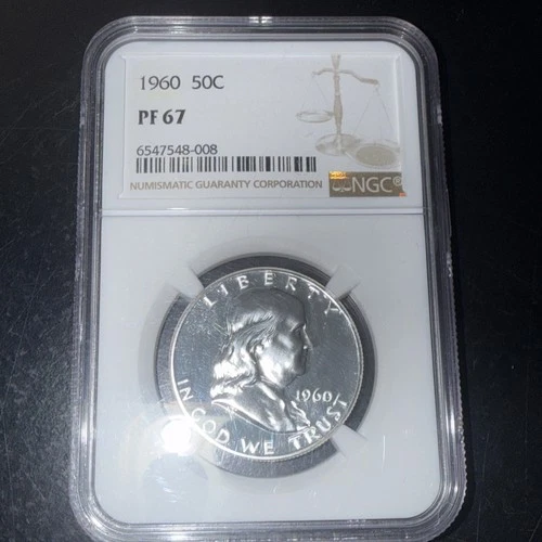1960 NGC PF67 Proof Ben Franklin Half Dollar 50c Silver Fast Shipping!!!