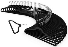 New Premium Quality Velvet Hanger Set of 50 - Ultra -Thin No Slip Velvet
