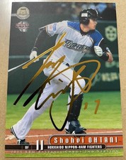 Shohei Ohtani 2015 Japan BBM Gold Foil On-Card Auto Limited 100 Serial Baseball