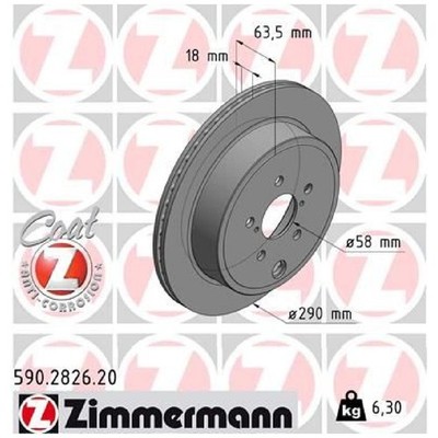 2x Bremsscheibe hinten für Subaru BRZ ZC6 Legacy 5 BM BR Outback | 26205365