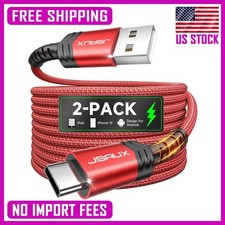 USB C Cable 2-Pack 6.6ft , USB A to USB Cord Fast Charging for iPhone 17e