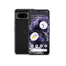 Google Pixel 8 128GB Obsidian Black  Unlocked  Very Good