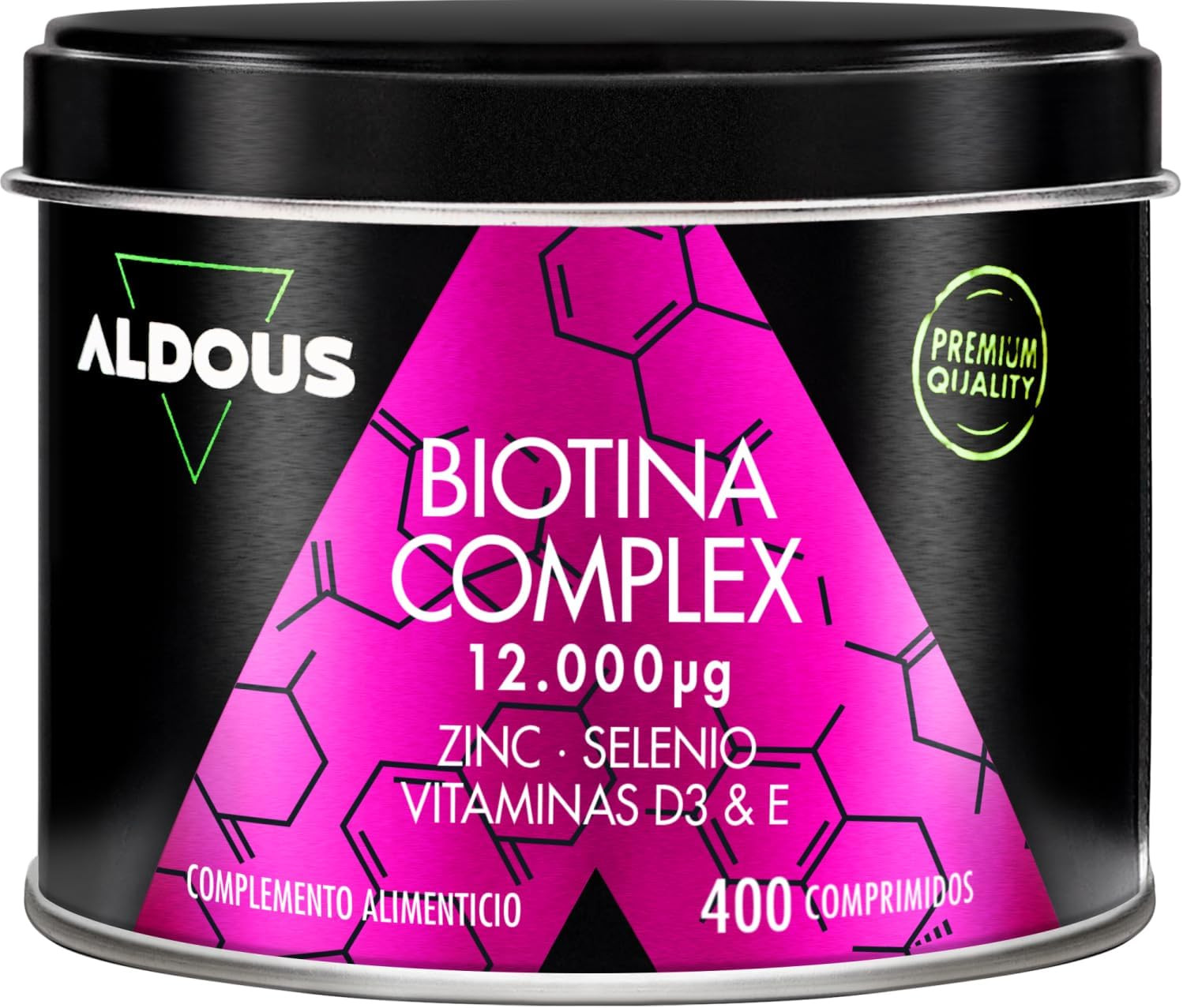Biotina Capelli 12000 Mcg - 400 Compresse - Integratore Capelli - Biotina, Zinco