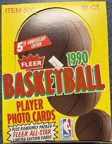 1990 FLEER BASKETBALL Wax Box OPENED FROM A SEALED CASE 5/23/26! Jordan PSA 10