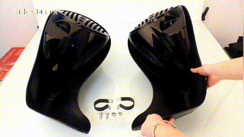 8''Lower Leg Warmers Speaker Lower Fairing For Harley Electra Glide Road King - Picture 20 of 20