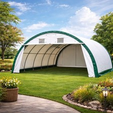 BRAND NEW Single Truss Arch Storage Shelter W6mxL9mxH3.6m (Storage Tent)
