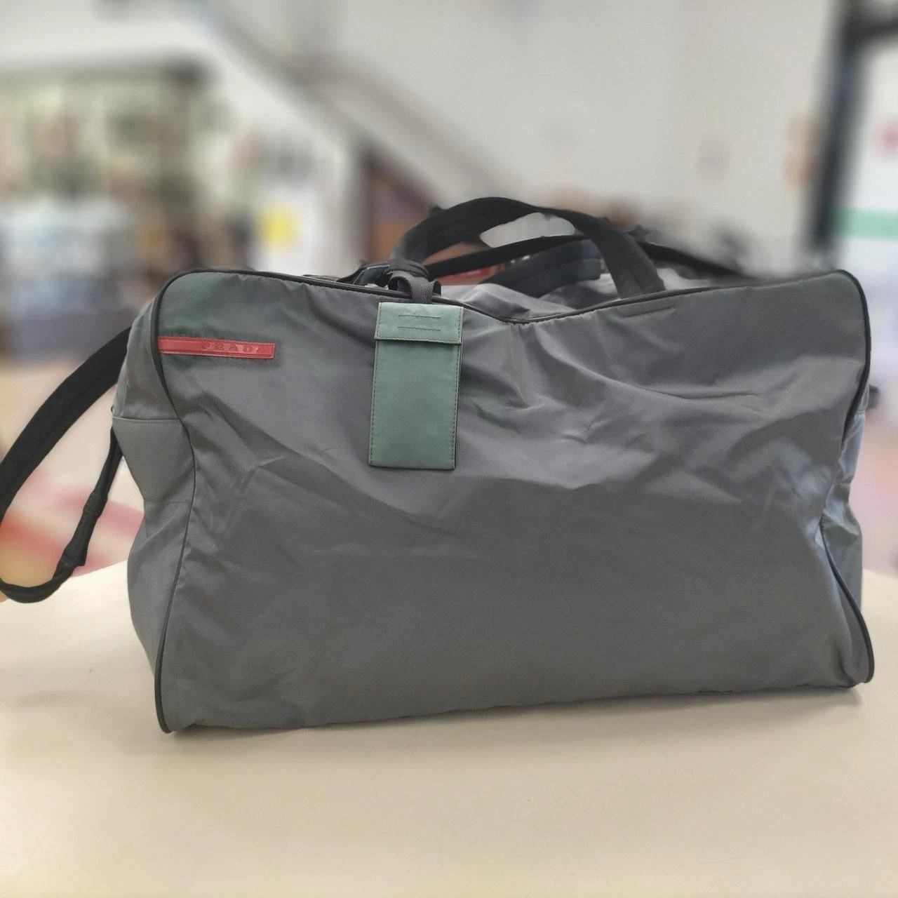 Prada — PRADA Boston bag black 11.8 inches