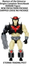 Masters of the Universe Origins Sketchbook COMPLETE "HORDAK ONLY" NEW / LOOSE