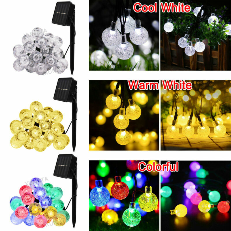 Solar 100500 LED Mains Plug in String Fairy Lights Garden Outdoor Xmas