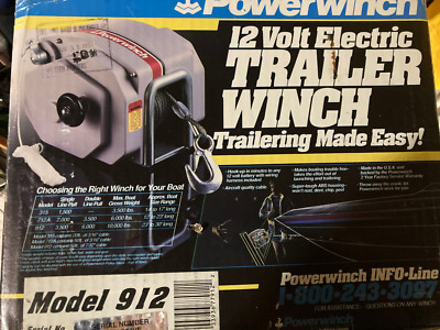 12V Elektrisch Power Seilwinde Boot Powerwinch 912 Marine Trailer Winch