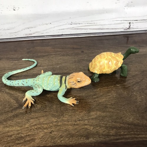 Vintage Lot Of 4 Dinosaur Figures And Reptiles Spinosaurus Stegosaurus - Picture 5 of 8