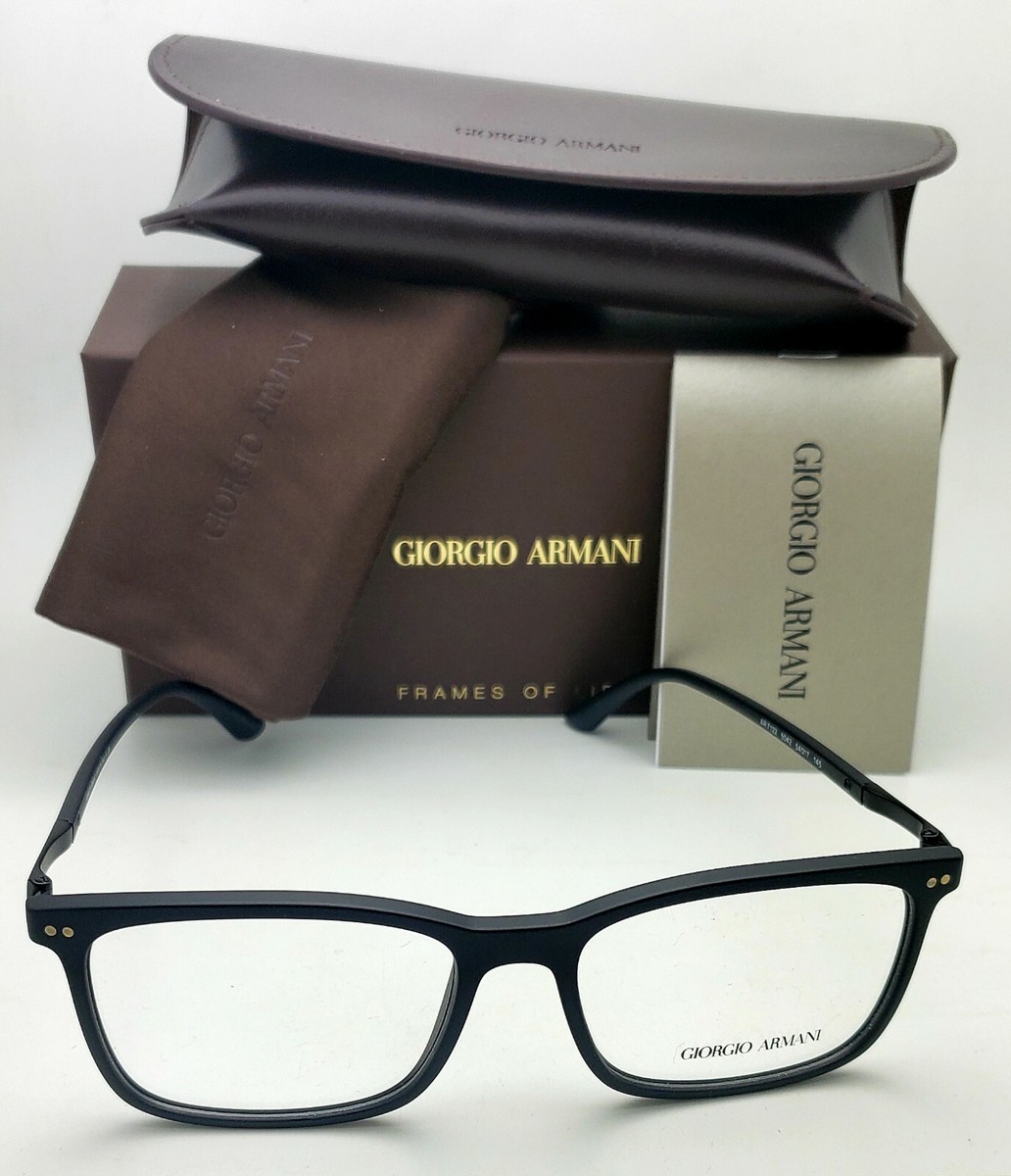 【a1512】GIORGIO ARMANI 美品 薄手 スーツ セット 52 New GIORGIO ARMANI Eyeglasses AR 7122 5042 56-17 Thin&Light Matte