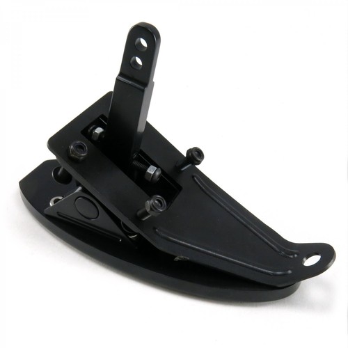 Oval Floor Mount Gas Pedal, Round Brake/Clutch/Dimmer Pad Black Billet muscle - Picture 6 of 19