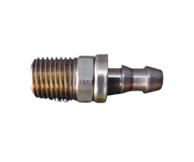 Parker 30182-4-4B Brass 1/4'' x 1/4  Push-Lok Straight Hose Barb Fitting 5189292