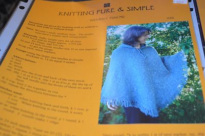 Knitting Pure & Simple Pattern 246 Women's Poncho S to L 