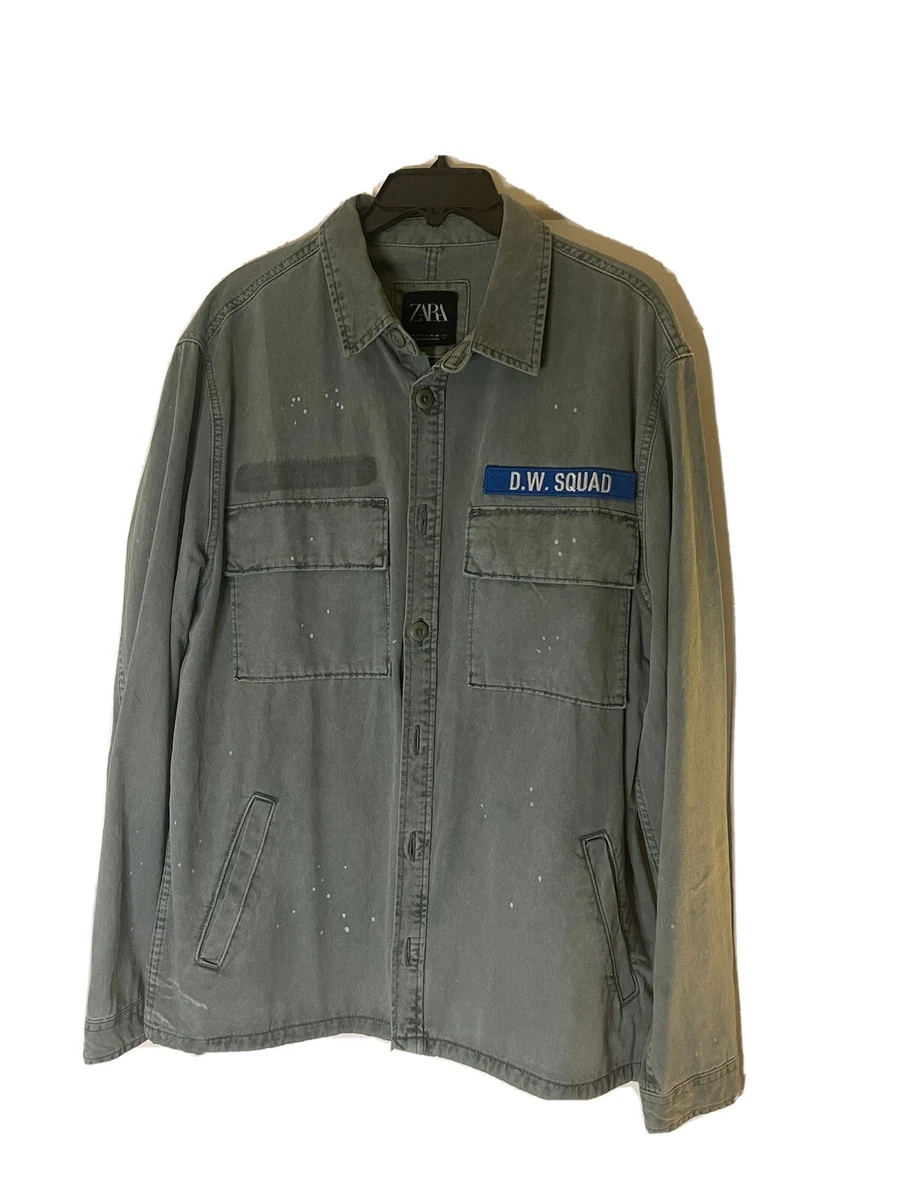 Zara army clearance jacket