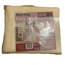 Best Step Standard Non-Slip Rug Pad 5ft x 8ft With Microban Protection Holds Rug