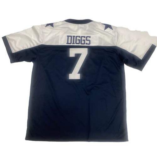 Trevon Diggs Unsigned Custom Stitched Dallas Blue Football Jersey Men’s XL